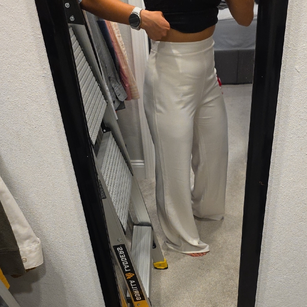 Windsor Cream Wide Leg Pants
